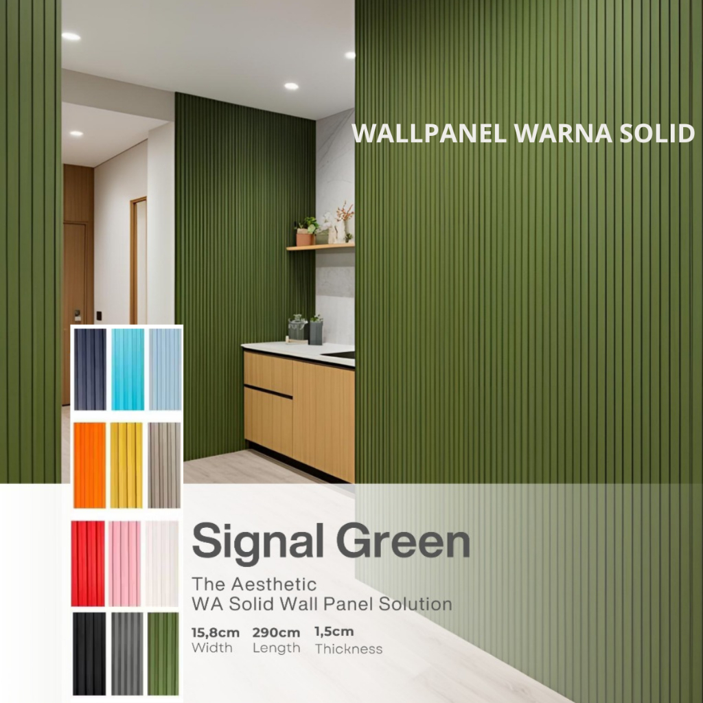 WPC Wood Panel Kisi Kisi Dinding Panjang 290cm Pink WPC WALL PANEL WARNA SOLID