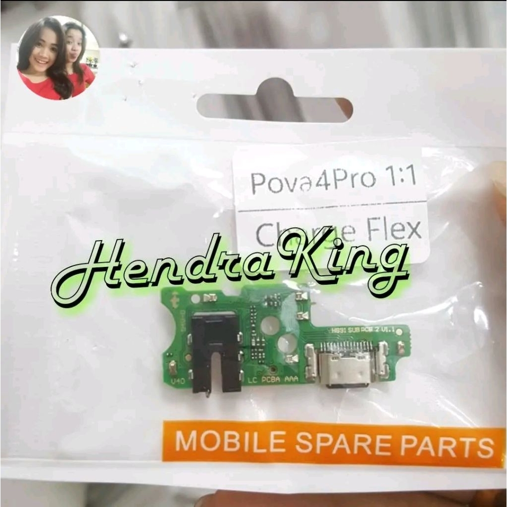 pcb cas konektor charger tecno pova 4 pro