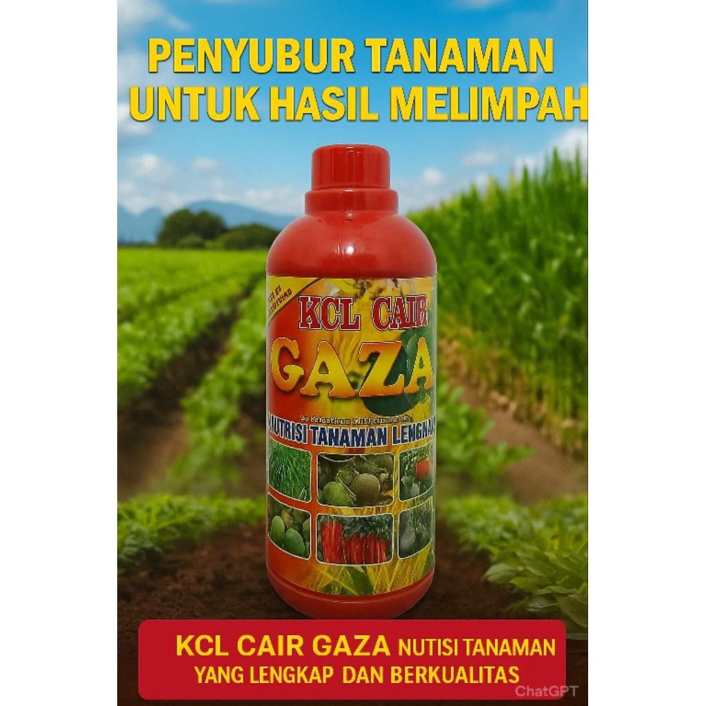 kcl cair gaza nutrisi untuk tanaman kemasan 1L