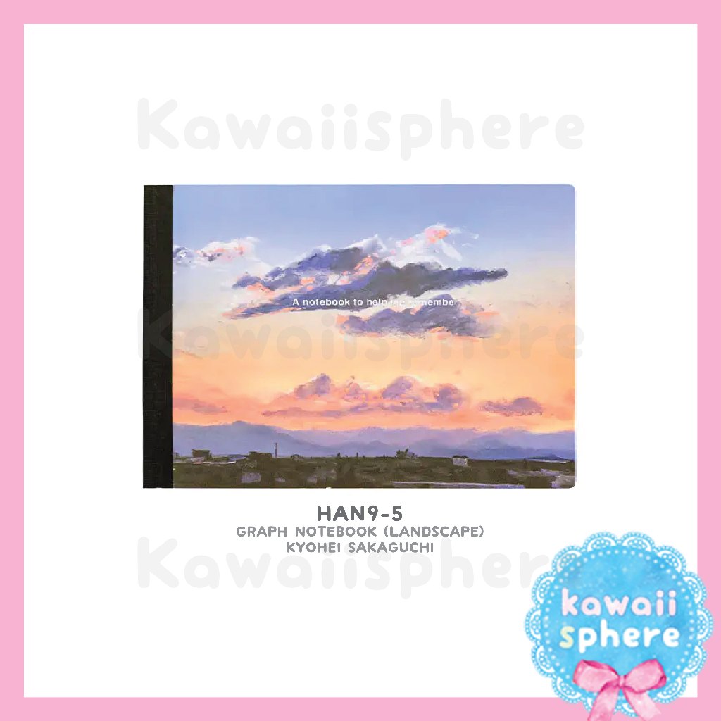 

Hobonichi Graph Notebook A5 Landscape | Kyohei Sakaguchi A Notebook to Help Me Remember | Tomoe River Paper | Preorder Japan