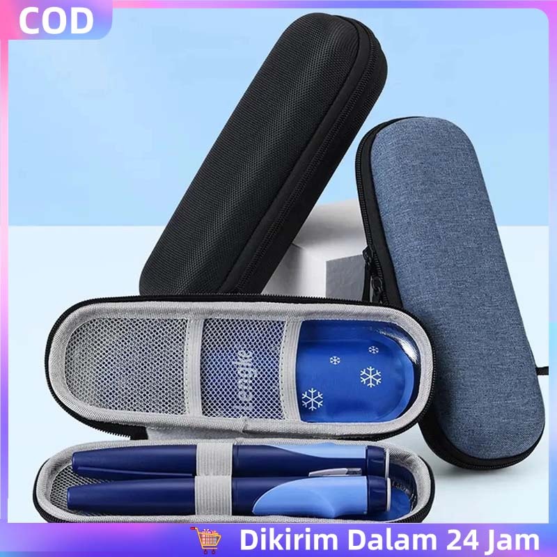 Insulin Travel Case Hard Case Portable Tas Pendingin Insulin Penyimpanan Insulin Bag Diabetes Cooler