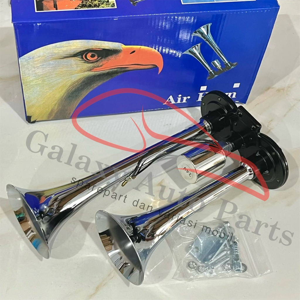 Klakson angin air horn truk 2 corong terompet