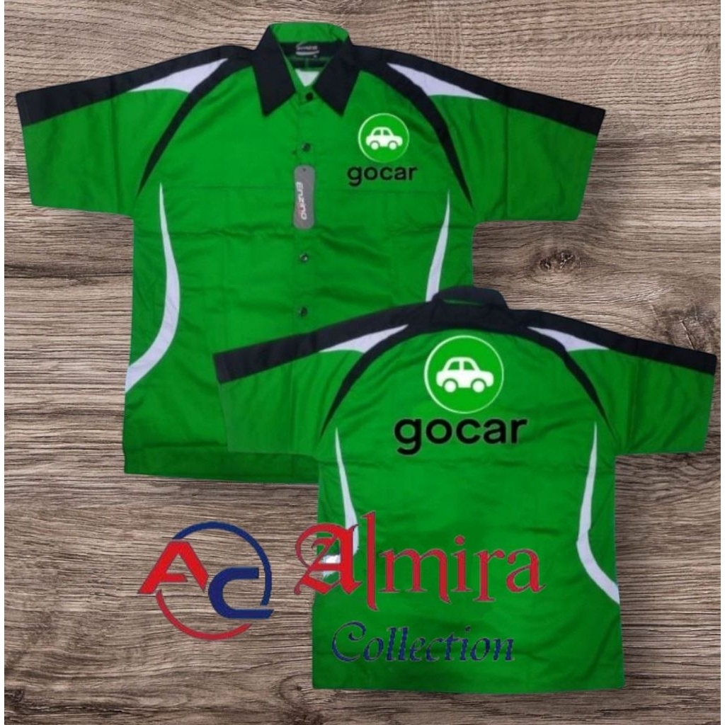 kemeja gocar seragam gocar baju gocar