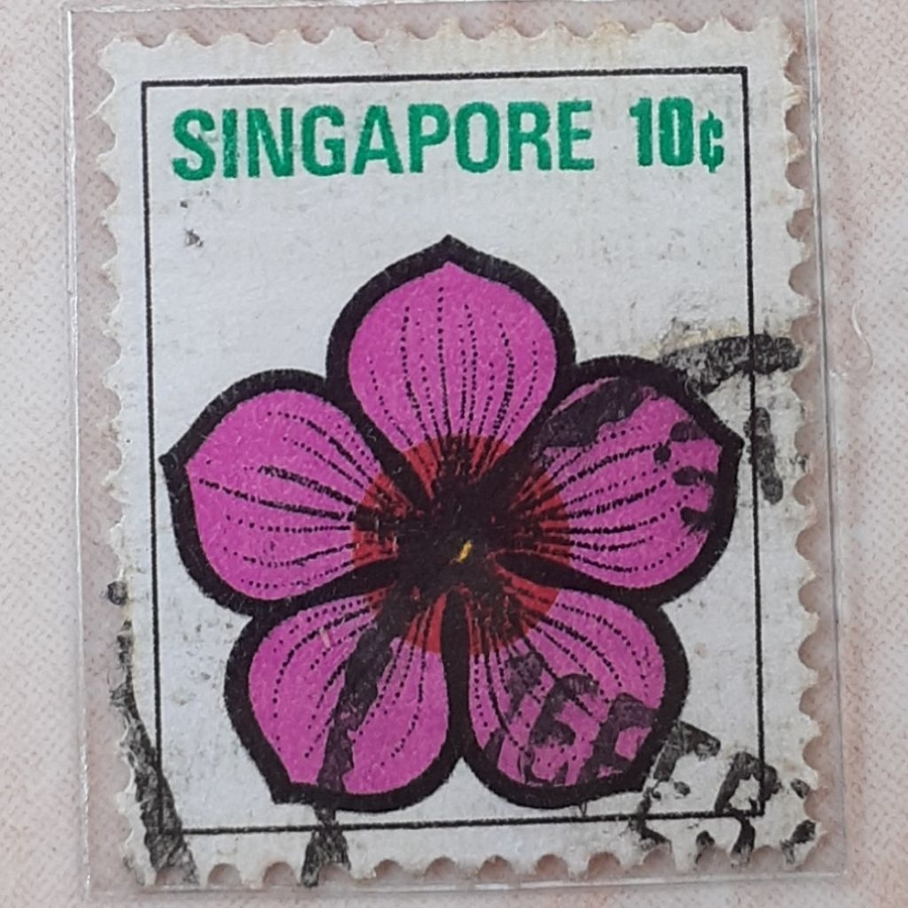 (AS1) Perangko Singapura Flowers Tahun 1973