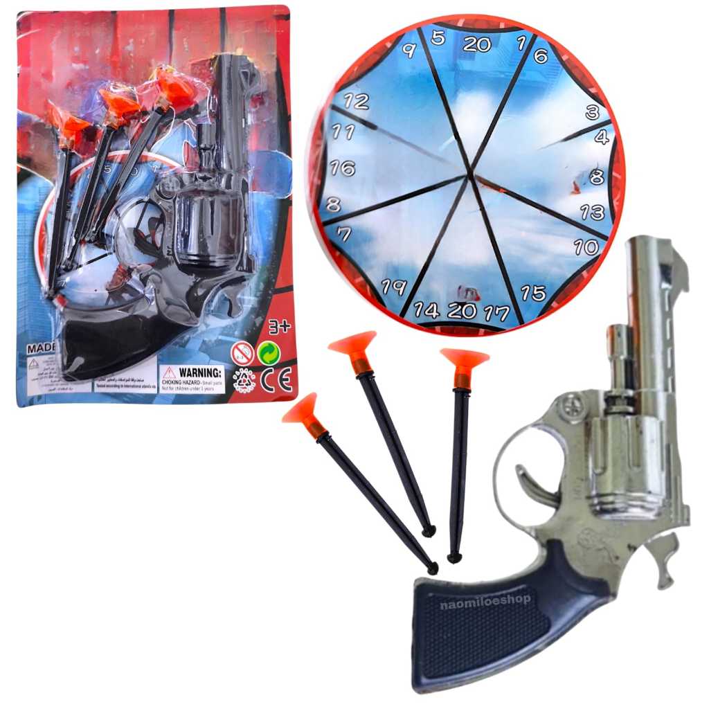 Dart revolver spiderman mainan Tembakan spiderman panah mainan tembakn