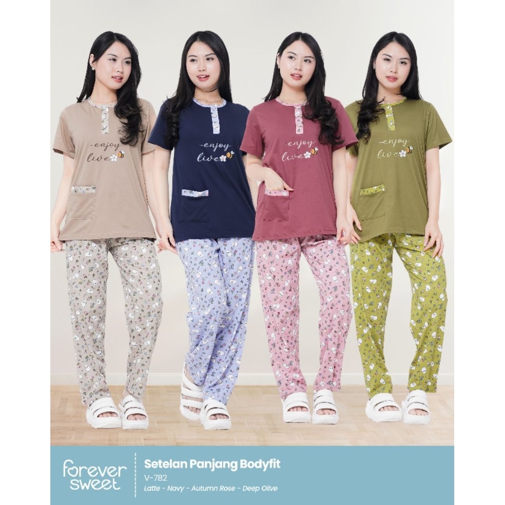 BABYDOLL V-782 FOREVER SWEET BODYFIT CP CELANA PANJANG