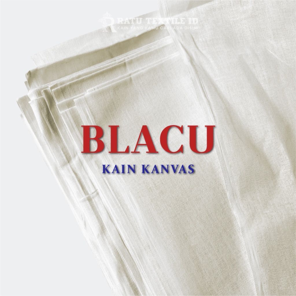 Kain Blacu Blaco Belaco Kanvas Lukis Meteran Dijual Permeter