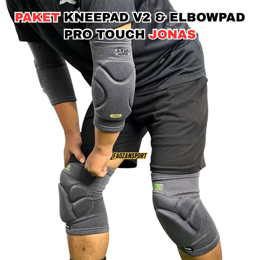 Kneepad Futsal Jonas V2 Elbowpad pro touch Deker pelindung lutut siku kiper futsal original jonas