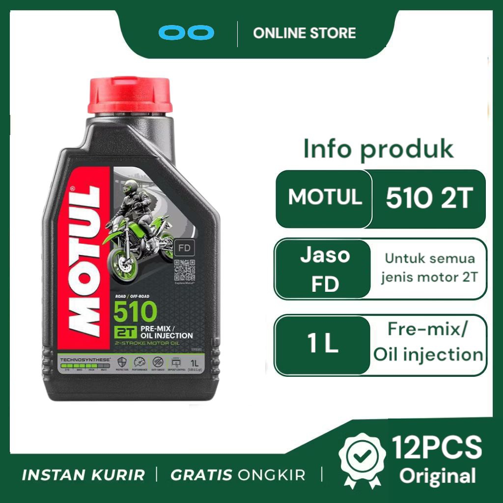 1 DUS OLI MOTUL 510 2T oli motor 2t motul 510 1dus