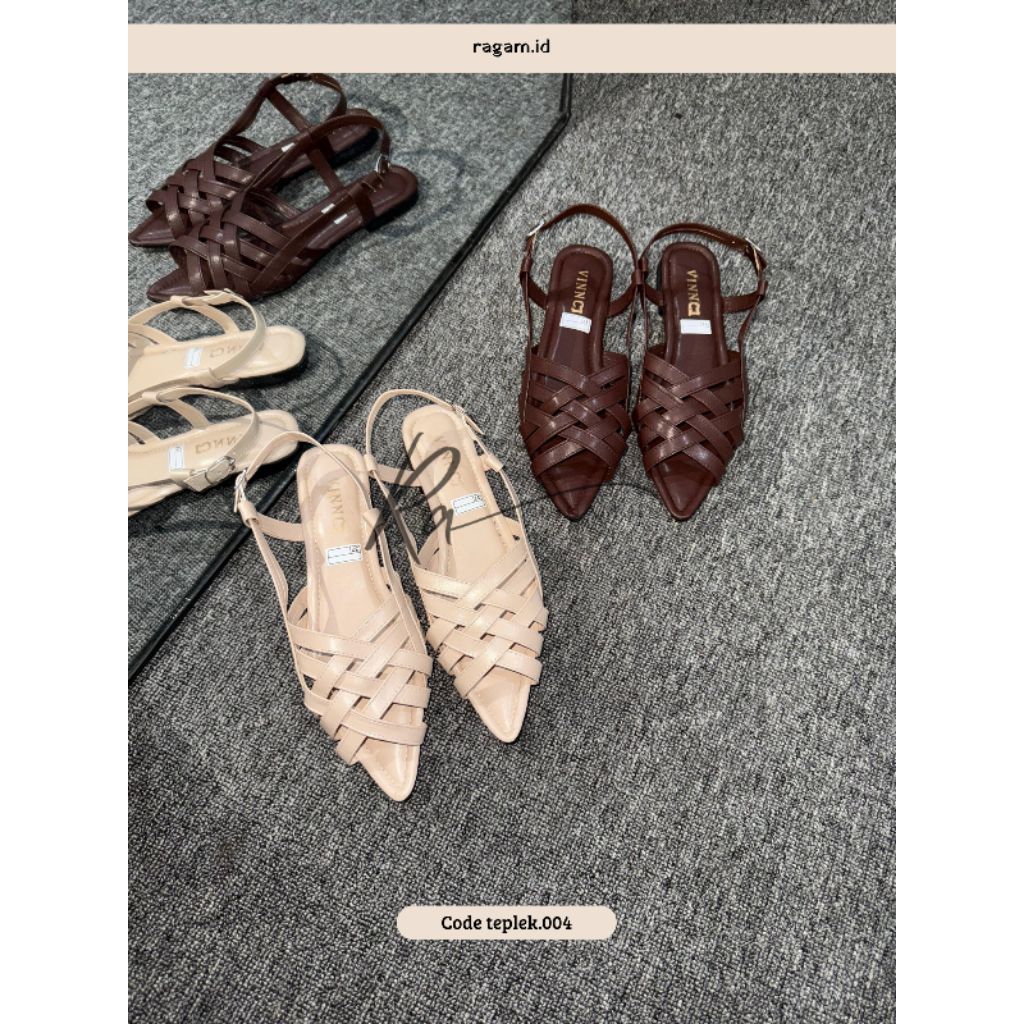 RAGAM.ID - SANDAL TEPLEK VNC / SANDAL WANITA KEKINIAN / SENDAL NO 36-40