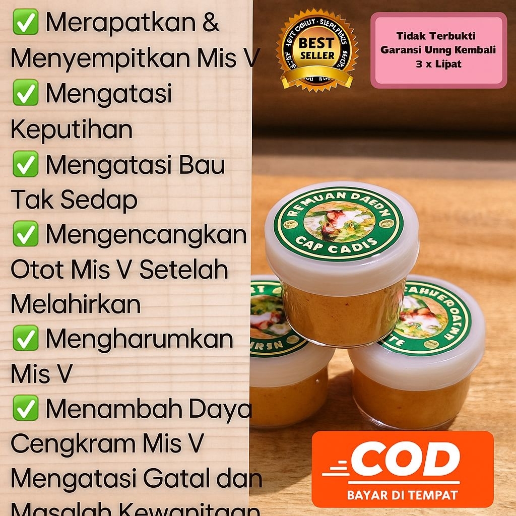 1PCS JAMU ASLI DAYAK MERAPATKAN KEWANITAAN MISS V  DAN MENYAMBUHKAN MASALAH KEWANITAAN