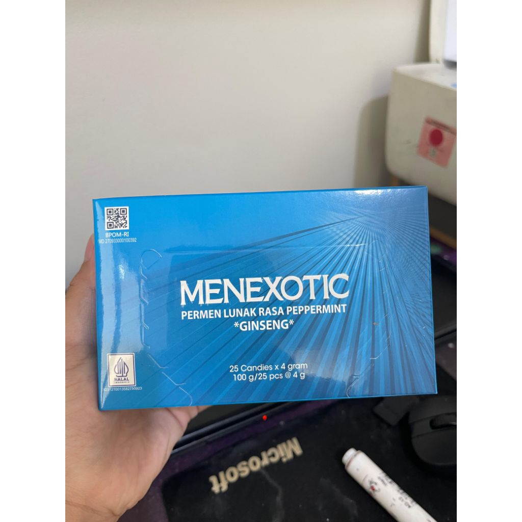 

Permen menexotic 25 kotak/box