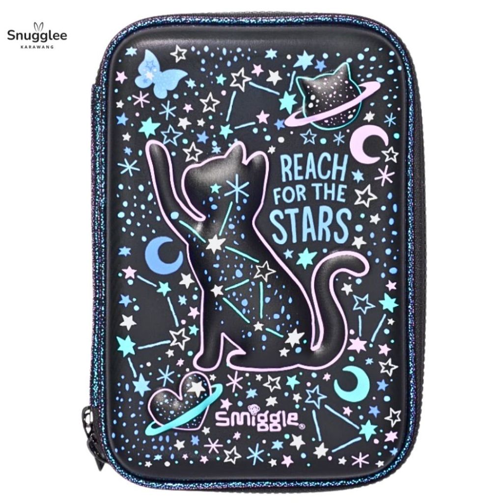

Smiggle Wild Side Hardtop Pencil Case Cat