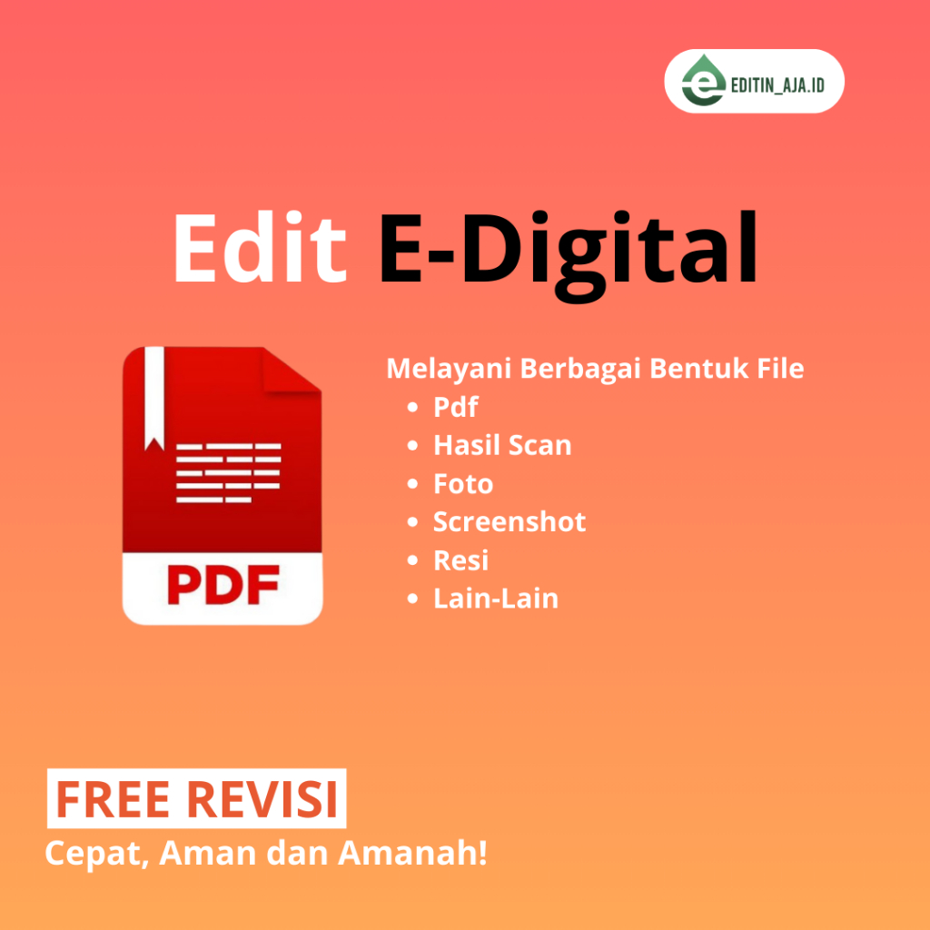 JASA EDIT / PDF / FOTO / SS / DOKUMEN / SCAN