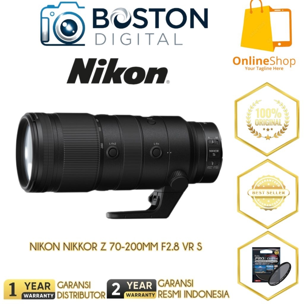 LENSA NIKON NIKKOR Z 70-200MM F2.8 VR S / NIKON Z 70-200MM F2.8 VR S