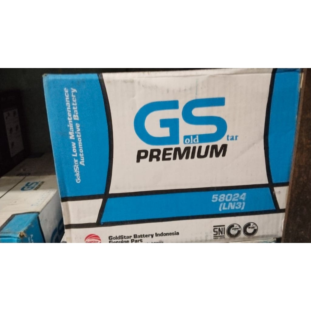 aki basah Ln3 gs goldstar premium 12v 80ah untuk Innova Reborn, New Fortuner, Ertiga Diesel, Mercy, 