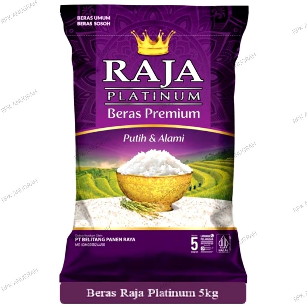 

Beras Raja Platinum Beras Premium Beras pulen dan enak 5 kg