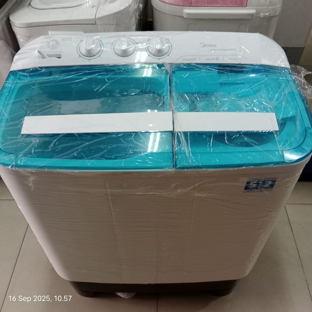 Midea Mesin Cuci 2 Tabung 7KG MTD 85 P-701Q / MTD85P701Q / MTD85-P701Q 