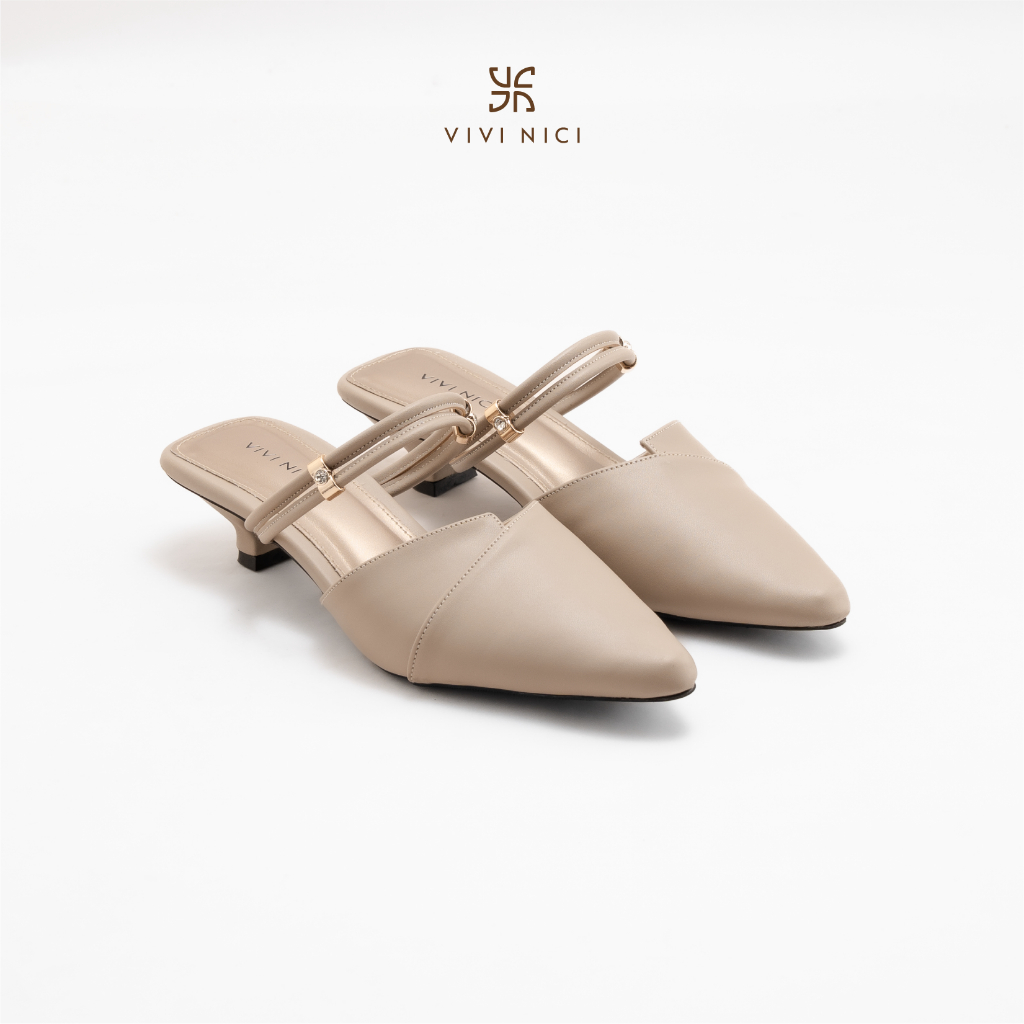 VIVI NICI - Blair Sandal Mules Wanita Hak 3 Cm