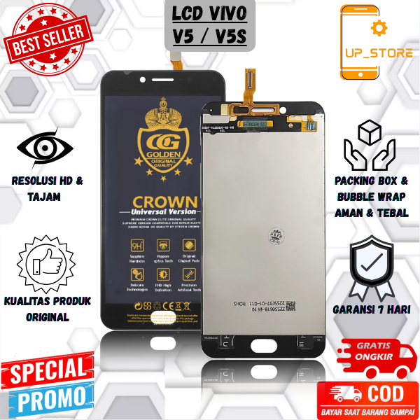 LCD VIVO V5 / TOUCHSCREEN VIVO V5S 1612 / Y67 ORIGINAL FULLSET DIGITIZER