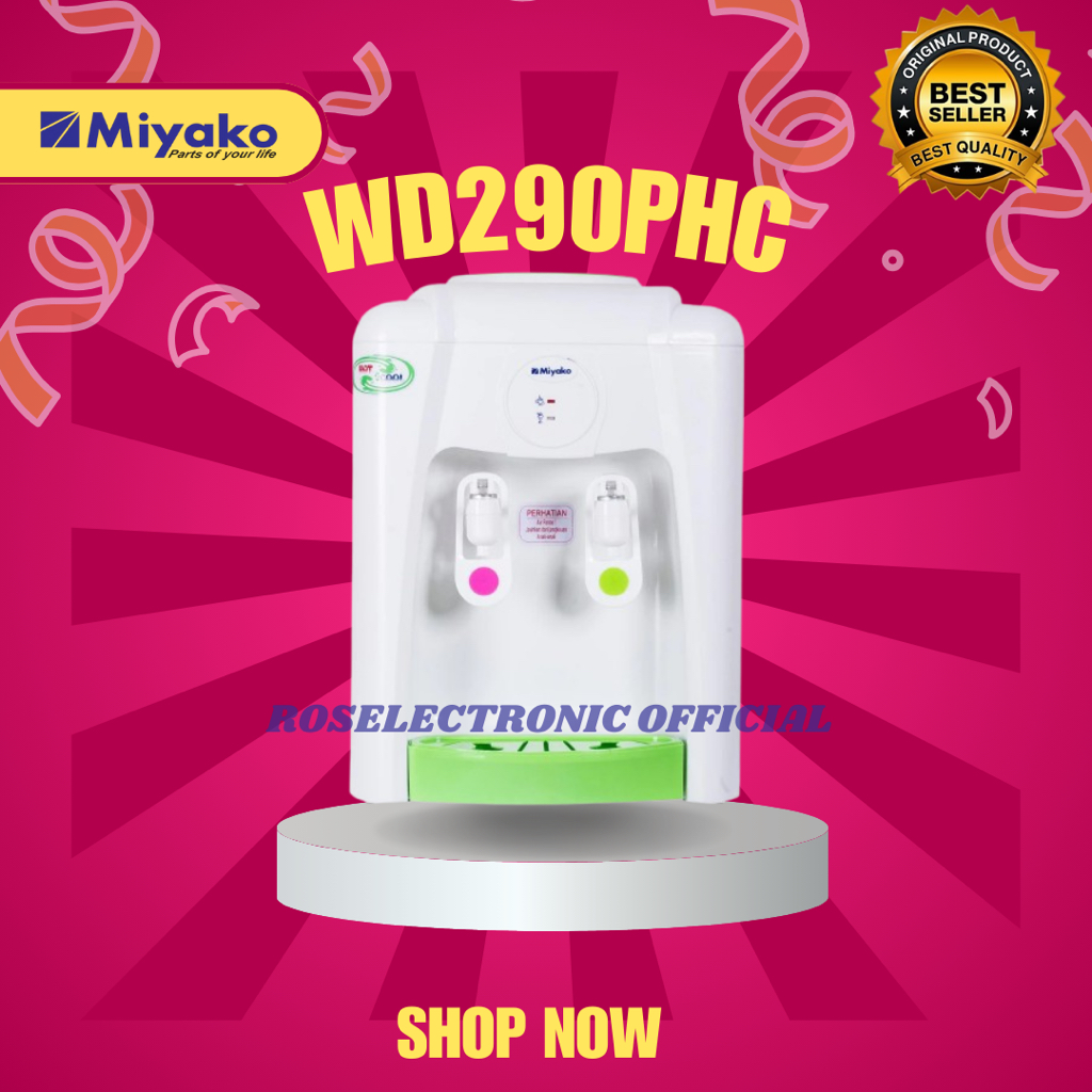 DISPENSER MIYAKO GALON ATAS WD 290 PHC/WD290PHC/WD-290-PHC/WD290HC/DISPENSER ORIGINAL GARANSI RESMI