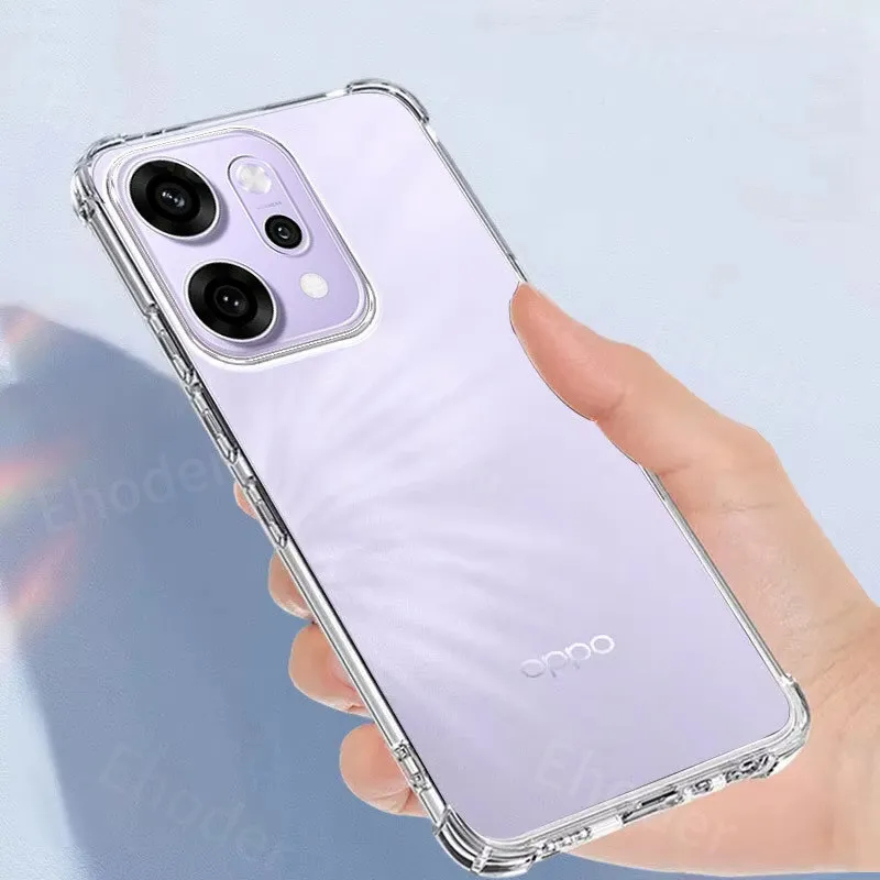 Hans- SOFTCLEAR ANTI CRACK TEBAL OPPO Reno14 Reno13 Reno13f Reno13 Pro Softcase Airbag Anti Fuze Akr