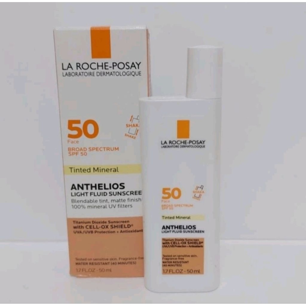 la roche posay anthelios SPF 50 tinted mineral light fluid sunscreen 50.ml