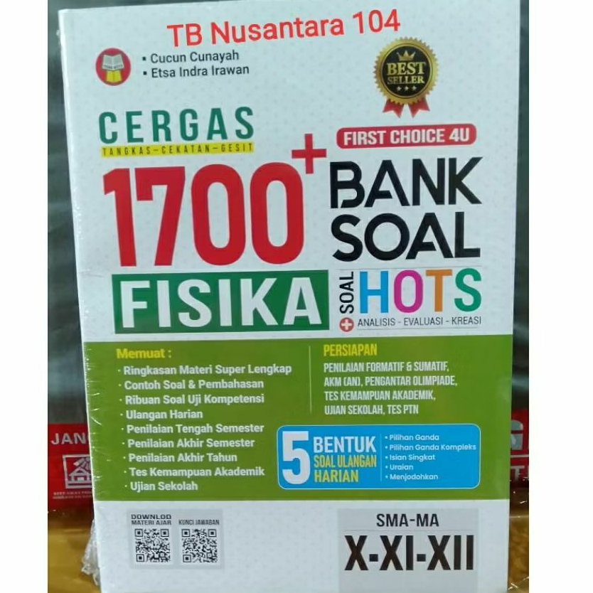 BUKU 1700 BANK SOAL FISIKA SMA MA KELAS X XI XII PENERBIT YRAMA WIDYA