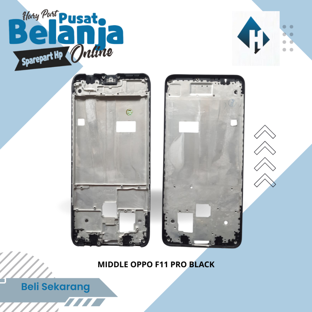 MIDDLE FRAME OPPO F11 PRO BLACK / TULANGAN OPPO F11 PRO