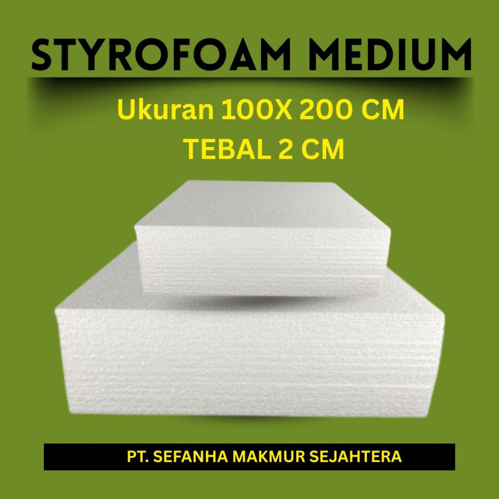 

Styrofoam Dummy Kotak / Busa / Gabus / Styrofoam ukuran 100x200cm