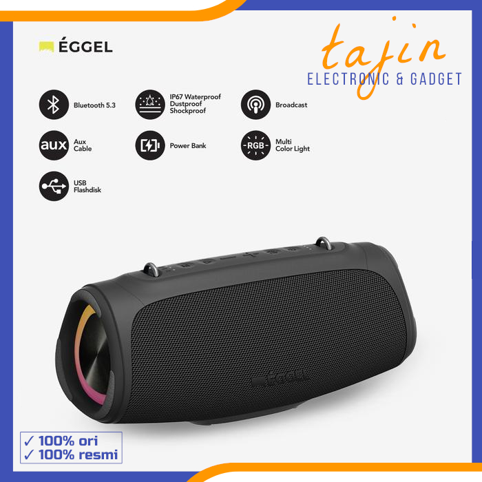 Eggel Terra 3 Max Waterproof Bluetooth Speaker Headset - Garansi Resmi