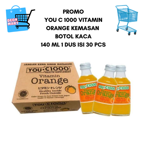 PROMO Minuman You C 1000 Vitamin C Orange 1 Dus 30 Pcs 140 ML