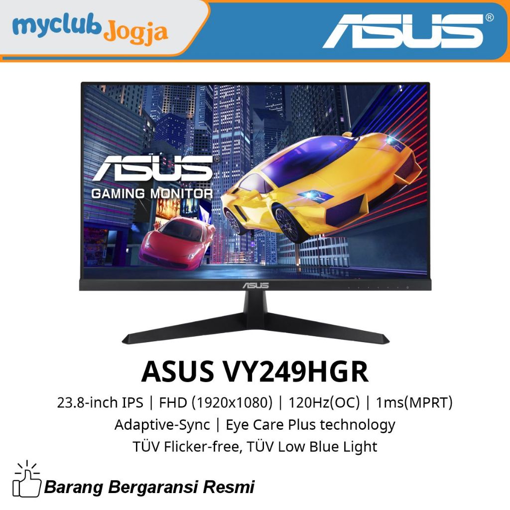 ASUS VY249HGR Eye Care Gaming Monitor 24 inch FHD IPS 120Hz(OC)