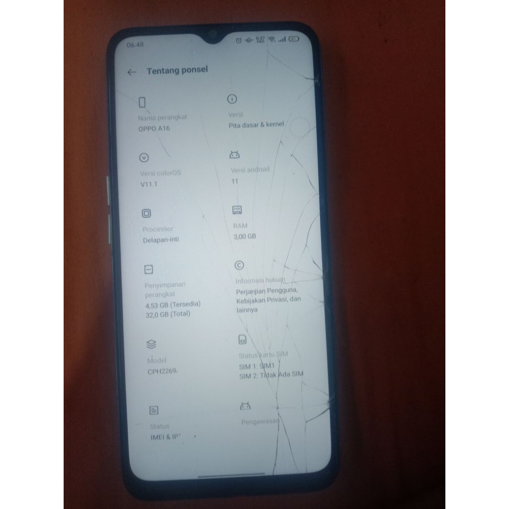 mesin only Oppo a16 original