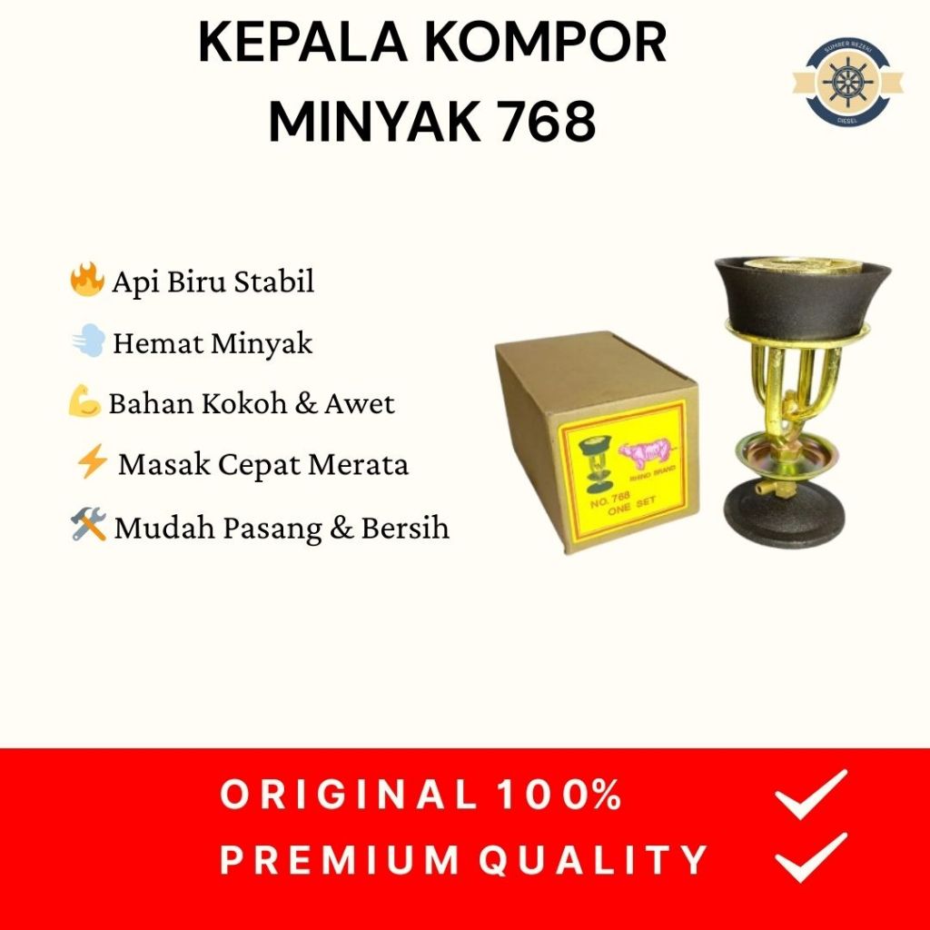KEPALA KOMPOR MINYAK TANAH EMSTAR SEMAWAR 203 MAWAR RHINO STAR 768