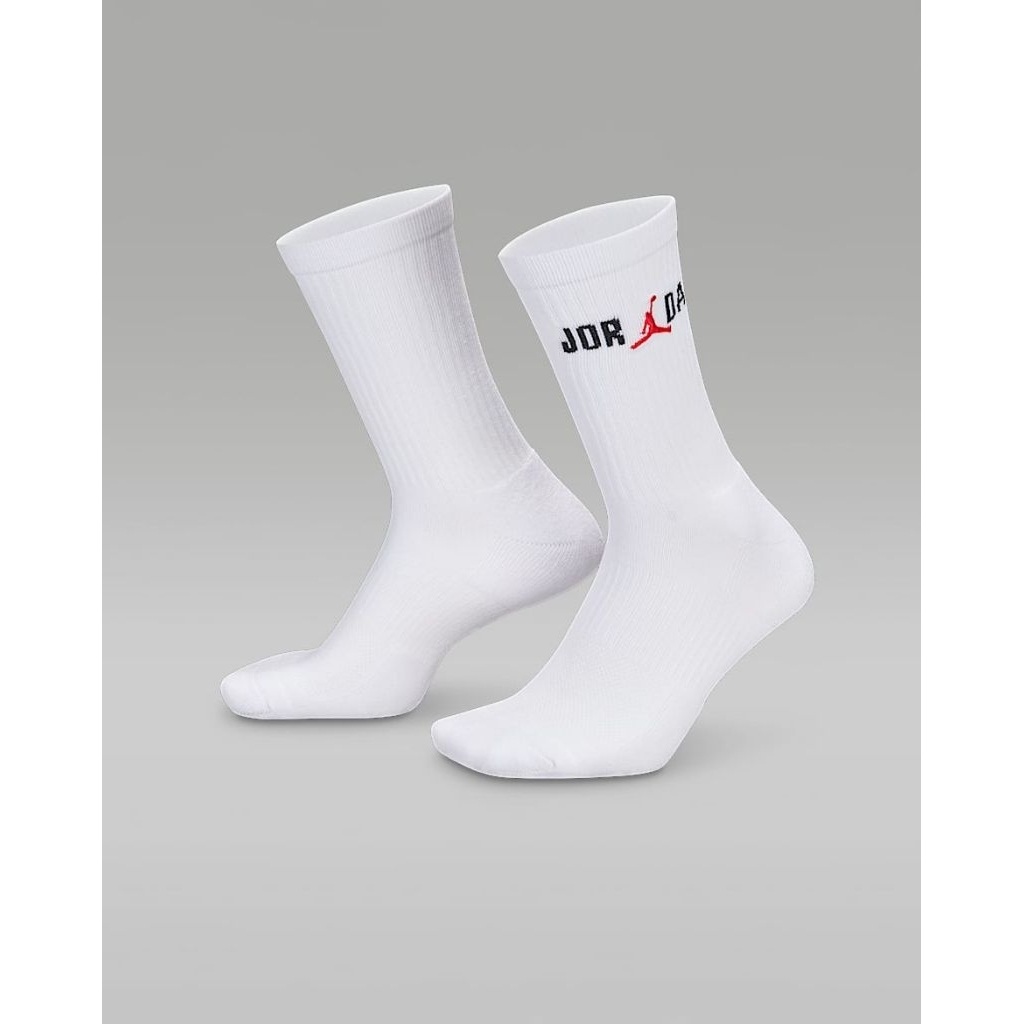 Kaos Kaki Jordan Everyday Crew 1 Pair IF3100-100 100% Original