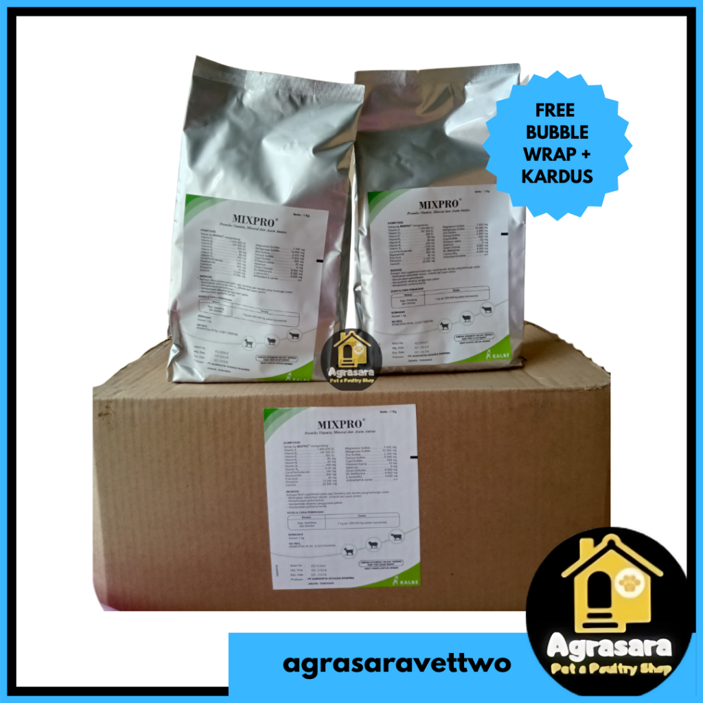 Premix MIXPRO 1 DUS (12 KG) - Premix mix pro premix prebiotik penggemuk sapi kambing domba