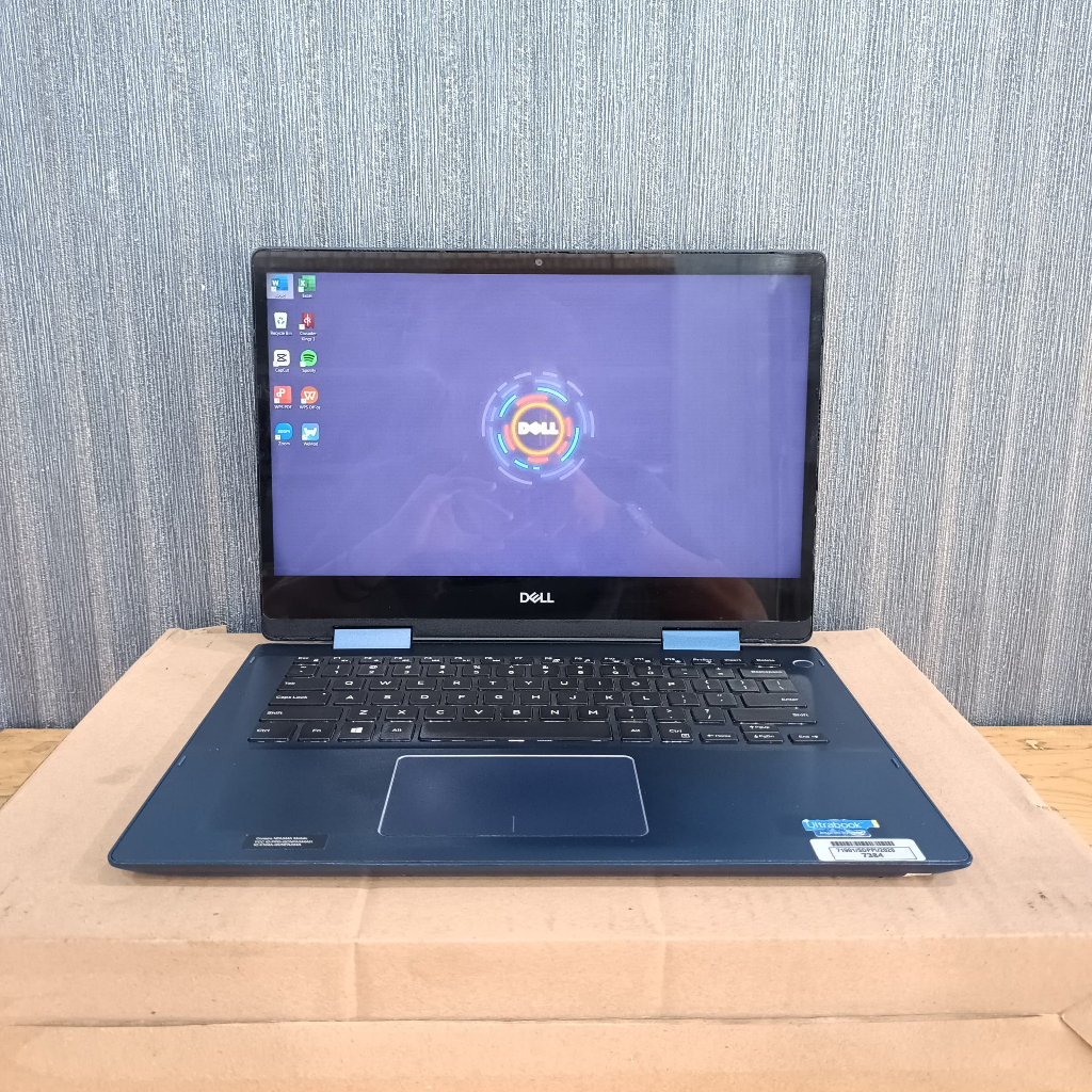 Laptop Dell Inspiron 5485, 2 In 1, Amd Ryzen 7 3700U, 2,3Ghz (8CPUs), Blue, BERGARANSI
