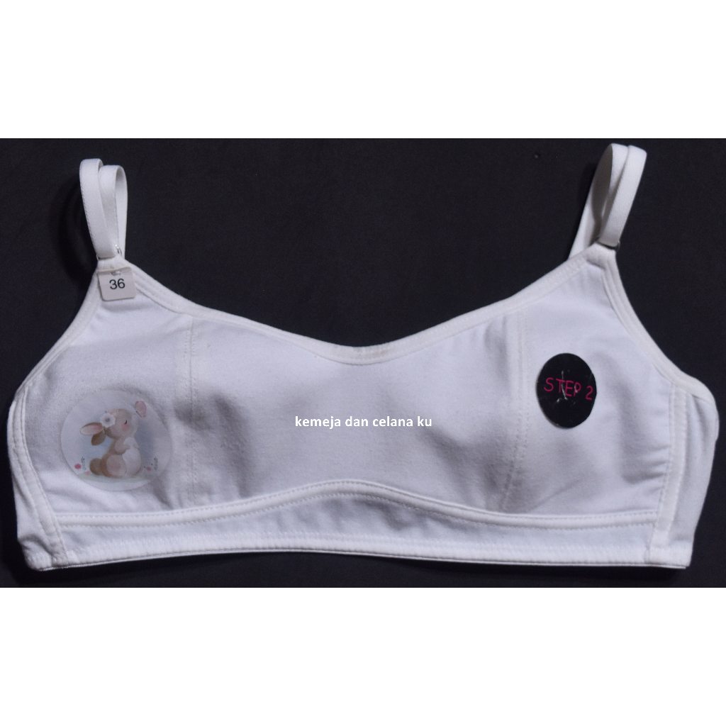 BRA Tanpa Kawat Nevada Wanita Putih Motif COX 26 #Bra Murah