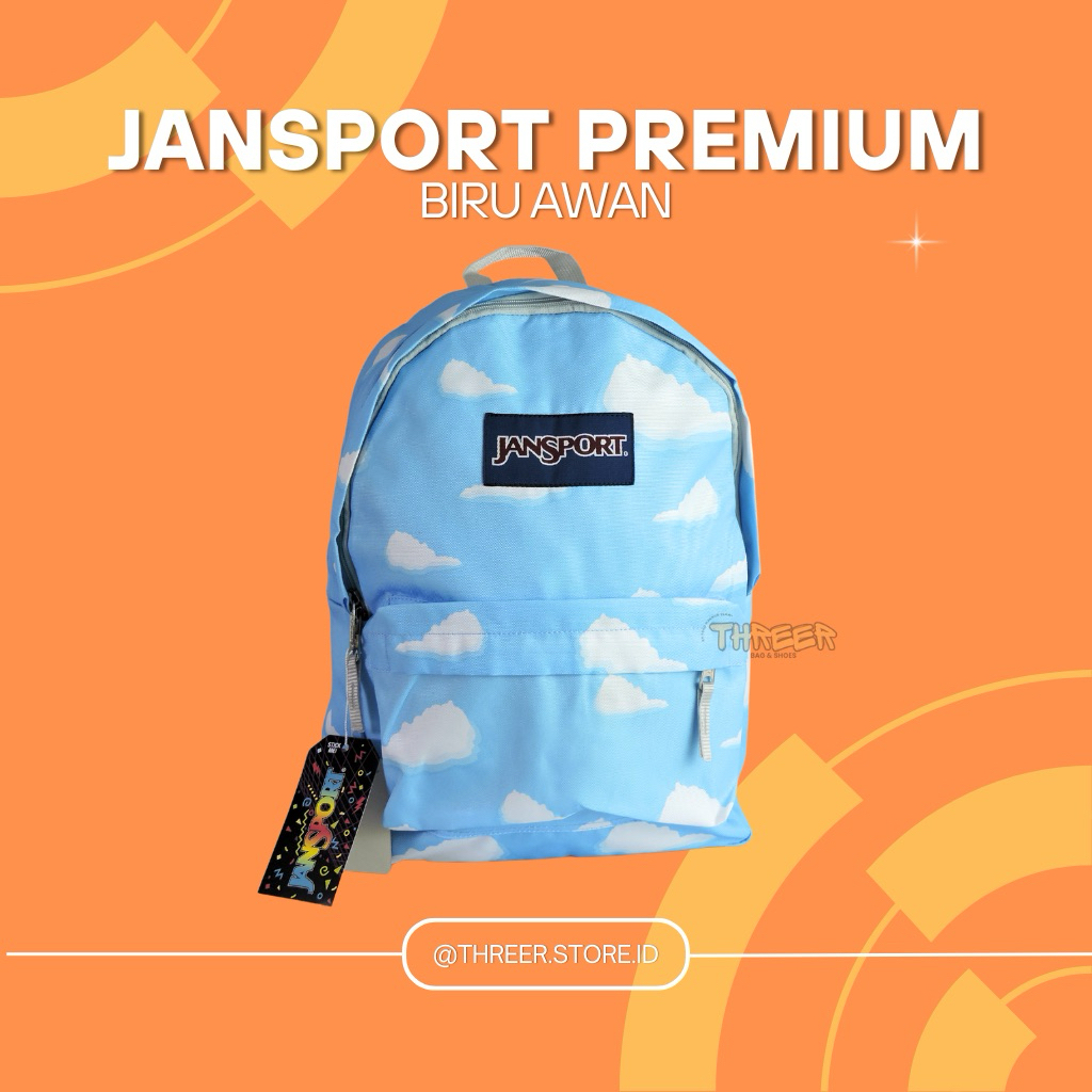 Tas JANSPORT Sekolah Backpack BIRU AWAN Premium 100%