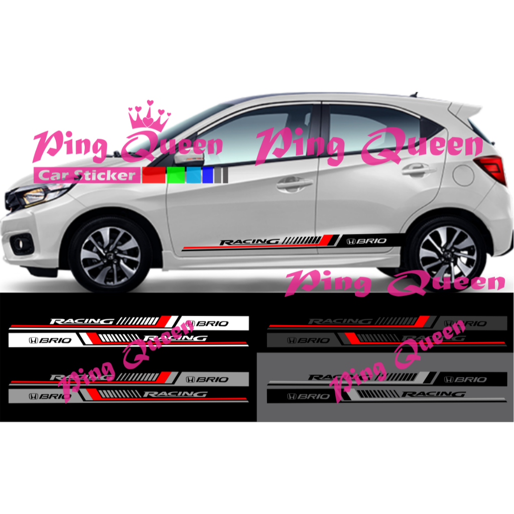 new sticker stiker mobil brio cutting sticker mobil honda brio