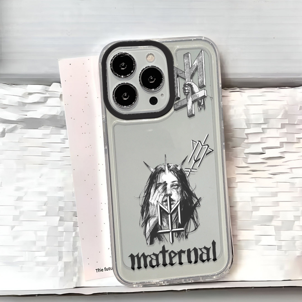 SOFTCASE COMPATIBLE FOR IPHONE 8 XR XS 11 12 13 14 15 16 PRO PROMAX MOTIF LOGO BRAND MATERNAL DISAST