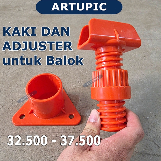 Kaki dan Adjuster untuk Balok Belum termasuk Tiang Pipa Artupic Kandang Ayam Kambing Babi
