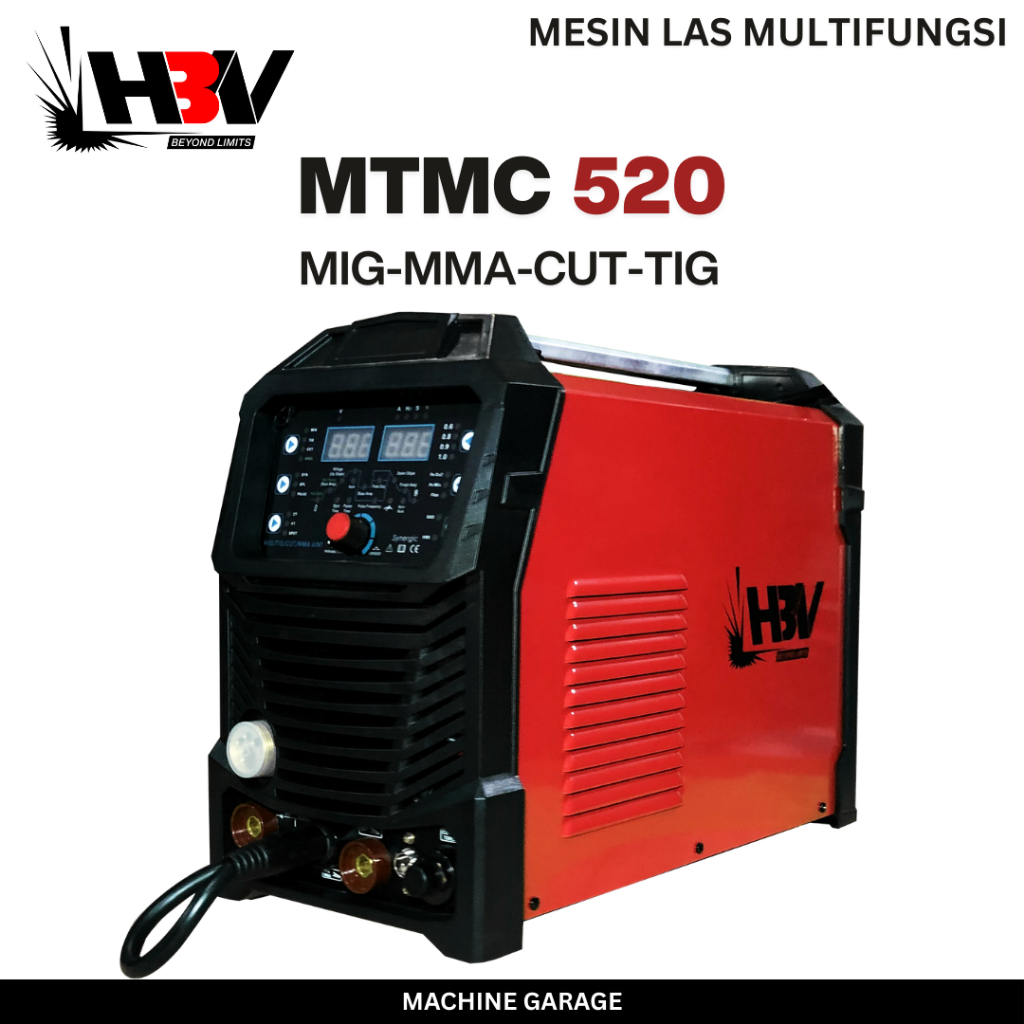 Mesin Las Multifungsi MTMC 520 MIG TIG MMA CUT Heavy Duty Welding Machine