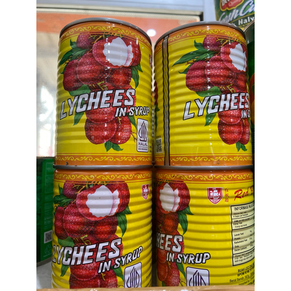 Leci kaleng (buah kaleng)