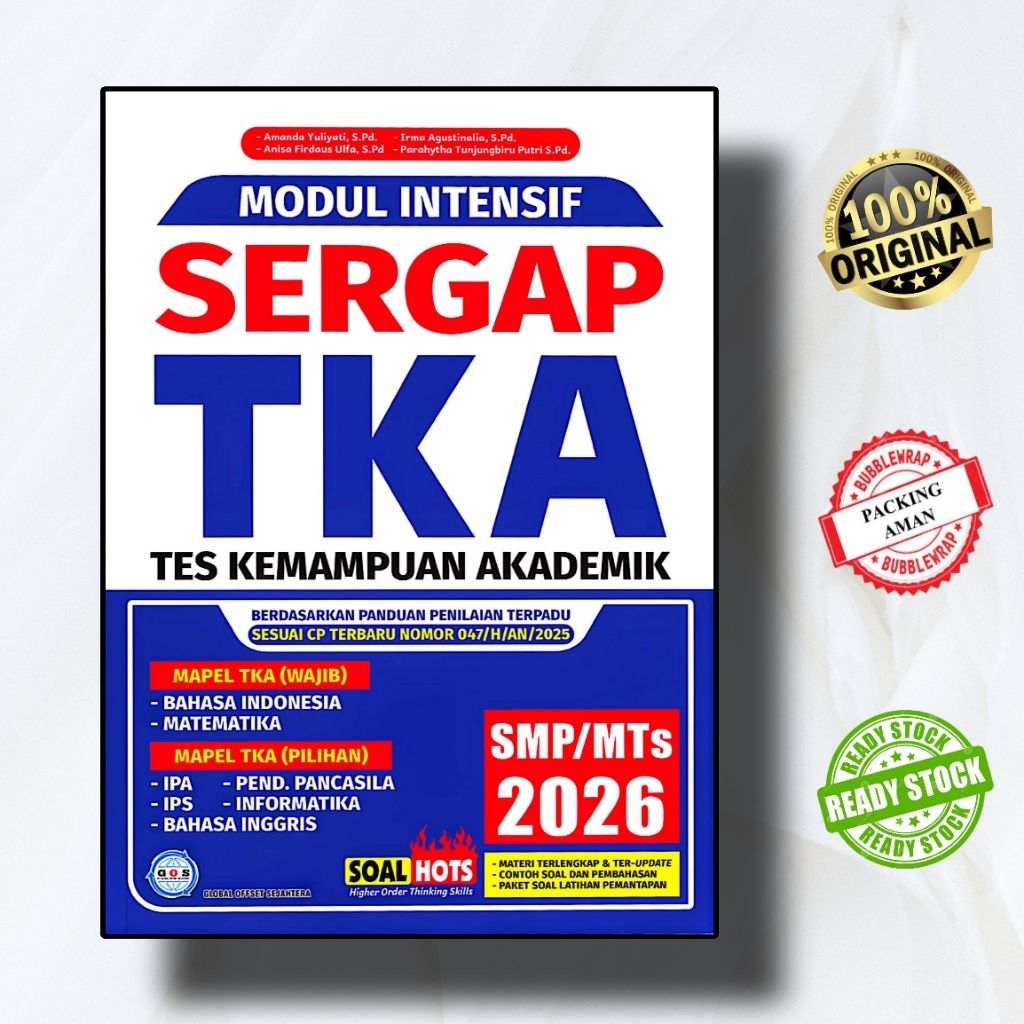 SERGAP TKA ( Tes Kemampuan Akademik ) untuk SMP / MTS Kelas 9 - GOS