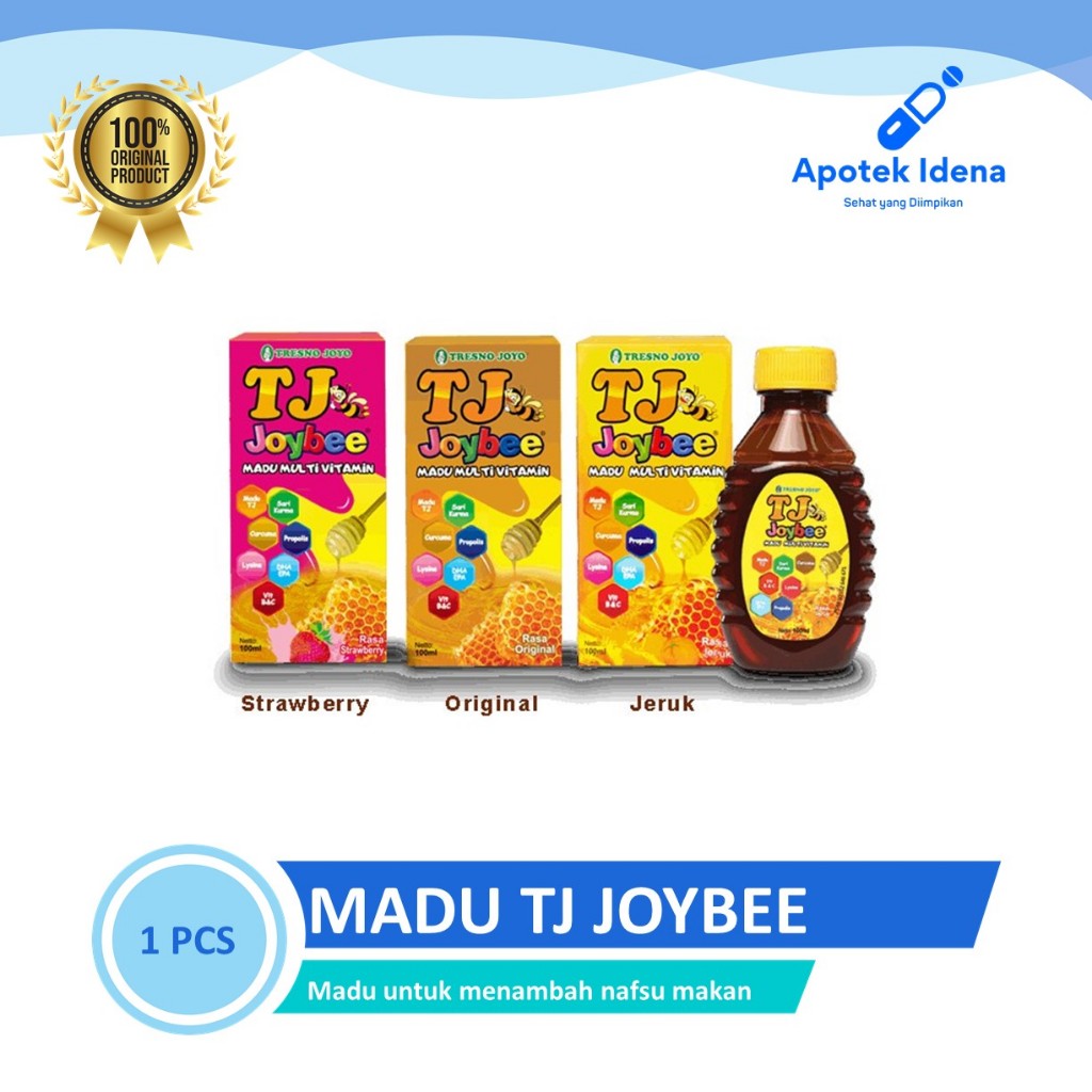 

MADU TJ Joybee 100ml RASA Jeruk /Original/ Strawberry Madu Anak Madu untuk selera Makan