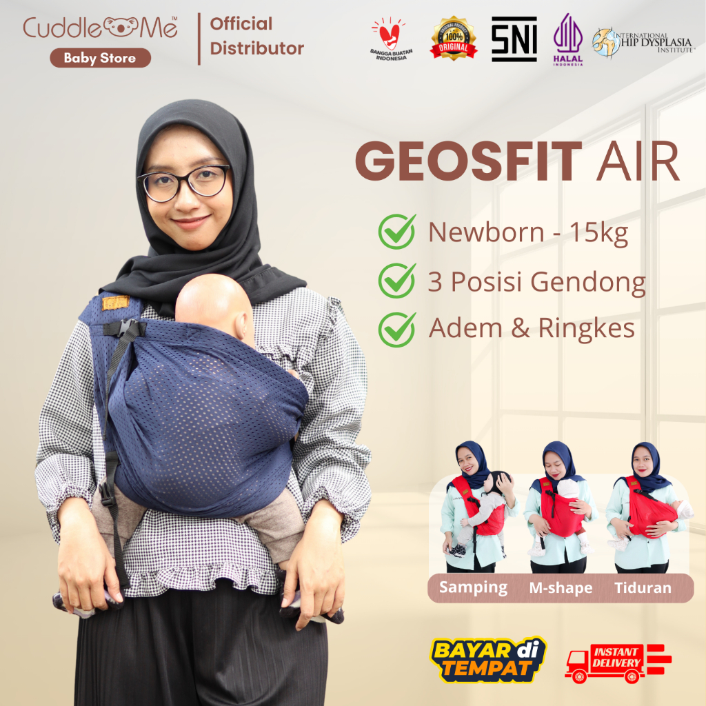 CuddleMe Geosfit Gendongan Bayi M Shape Newborn