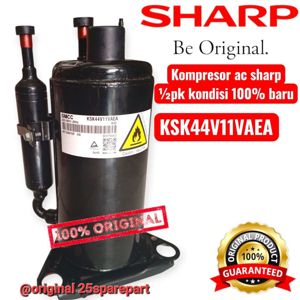 kompresor ac sharp 1/2 pk kompresor outdoor ac sharp original baru KSK44V11VAEA