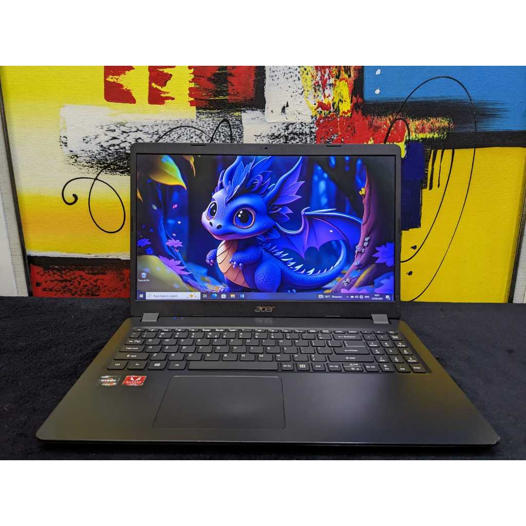 Laptop Acer A315 Ryzen 3 3200U 8/128+HDD 500 normal siap pakai